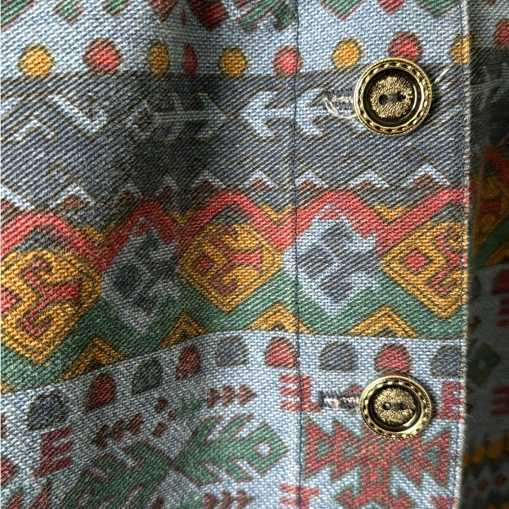 Patterned Multicolor Skirt - Picture 2 of 6